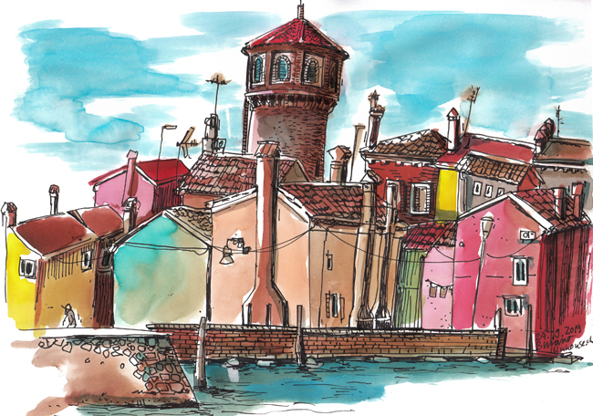 urbansketch_Venezia_Burano